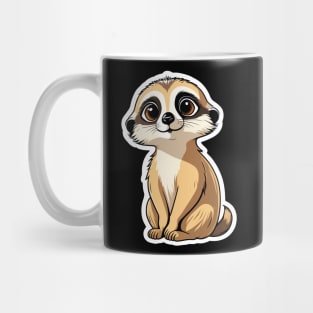 Meerkat Cute Illustration Mug